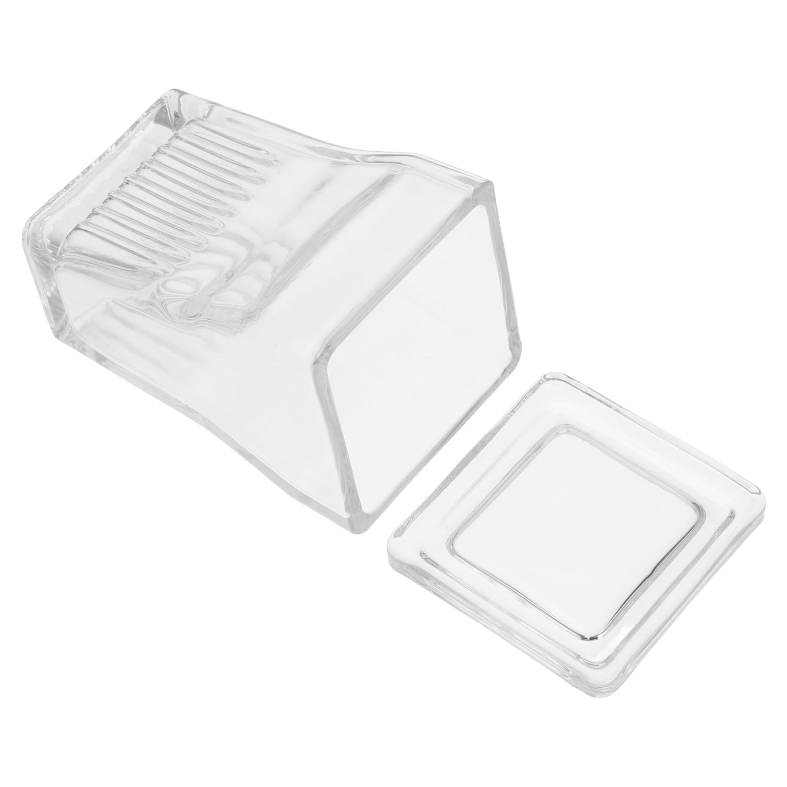 **9-Slide Capacity Microscope Slide Staining Jar - High Transparency Glass Staining Trough with Lid for Laboratory Use | Ideal for Histology, Cytology & Pathology Sample Preparation**