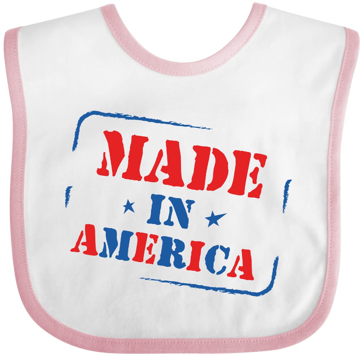 Inktastic Made in USA Baby Bib - Soft & Absorbent Drool Bibs for Infants & Toddlers - Perfect for Feeding, Teething & Everyday Use