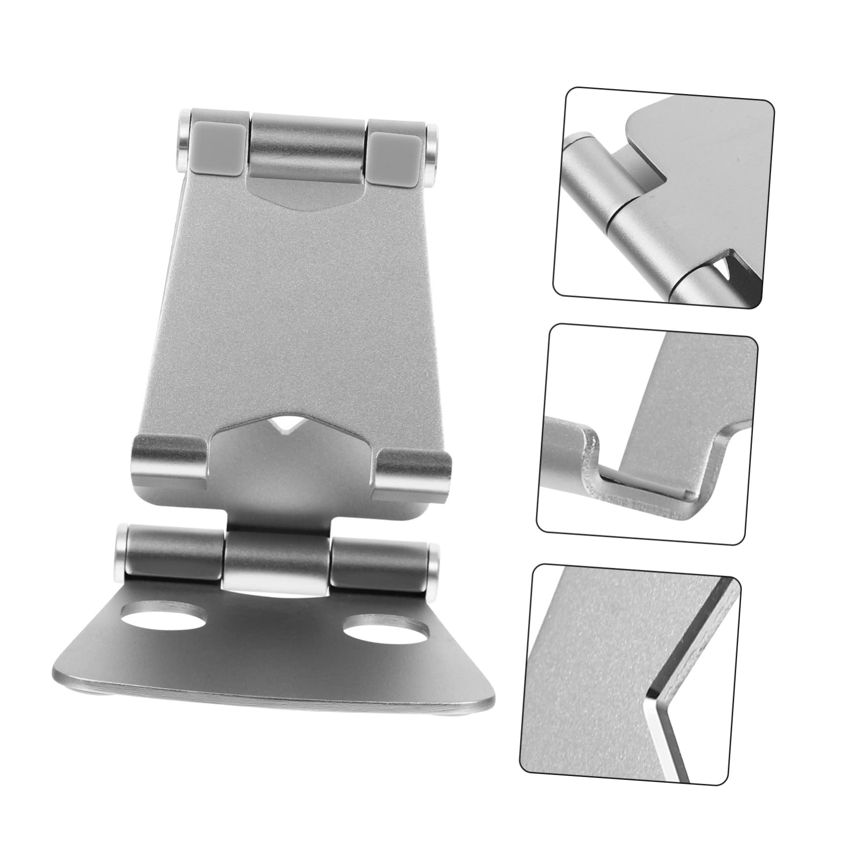 Homoyoyo Folding Phone Stand - Adjustable Aluminum Alloy Mobile Phone Holder & Tablet Stand for Desk, Office, Home, Bedroom - Perfect for Video Calls, Watching Movies, and Hands-Free Browsing