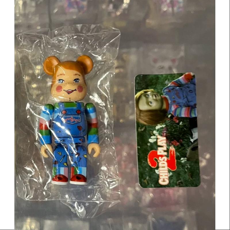 Bearbrick Series 25 HORROR CHILDS PLAY 2 GOOD GUY 100% Collectible Figure - Perfect for Horror Fans & Toy Collectors - Display on Shelves, Desks or in Collections