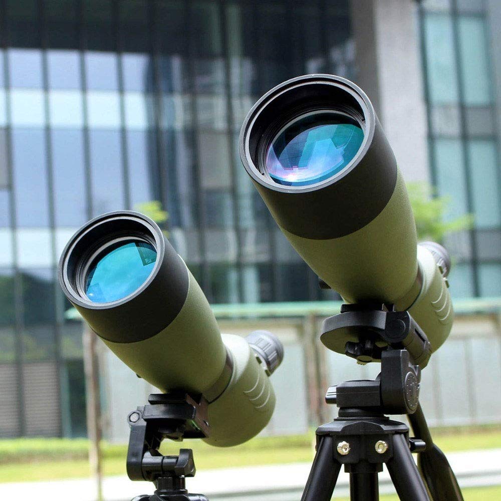 **25-75x70mm BAK4 Prism Spotting Scope - Waterproof 45-Degree Angled Hunting Telescope with Tripod for Bird Watching, Target Shooting & Outdoor Adventures**