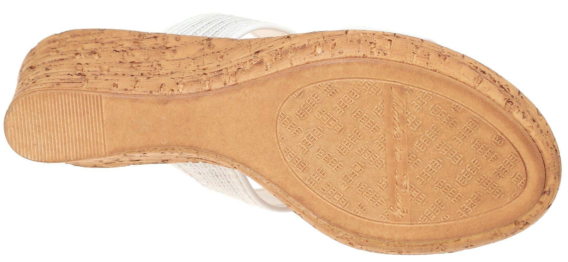 Italian Leather Women's Wedge Sandals - Comfortable Lightweight Summer Shoes for Beach, Travel & Casual Outings