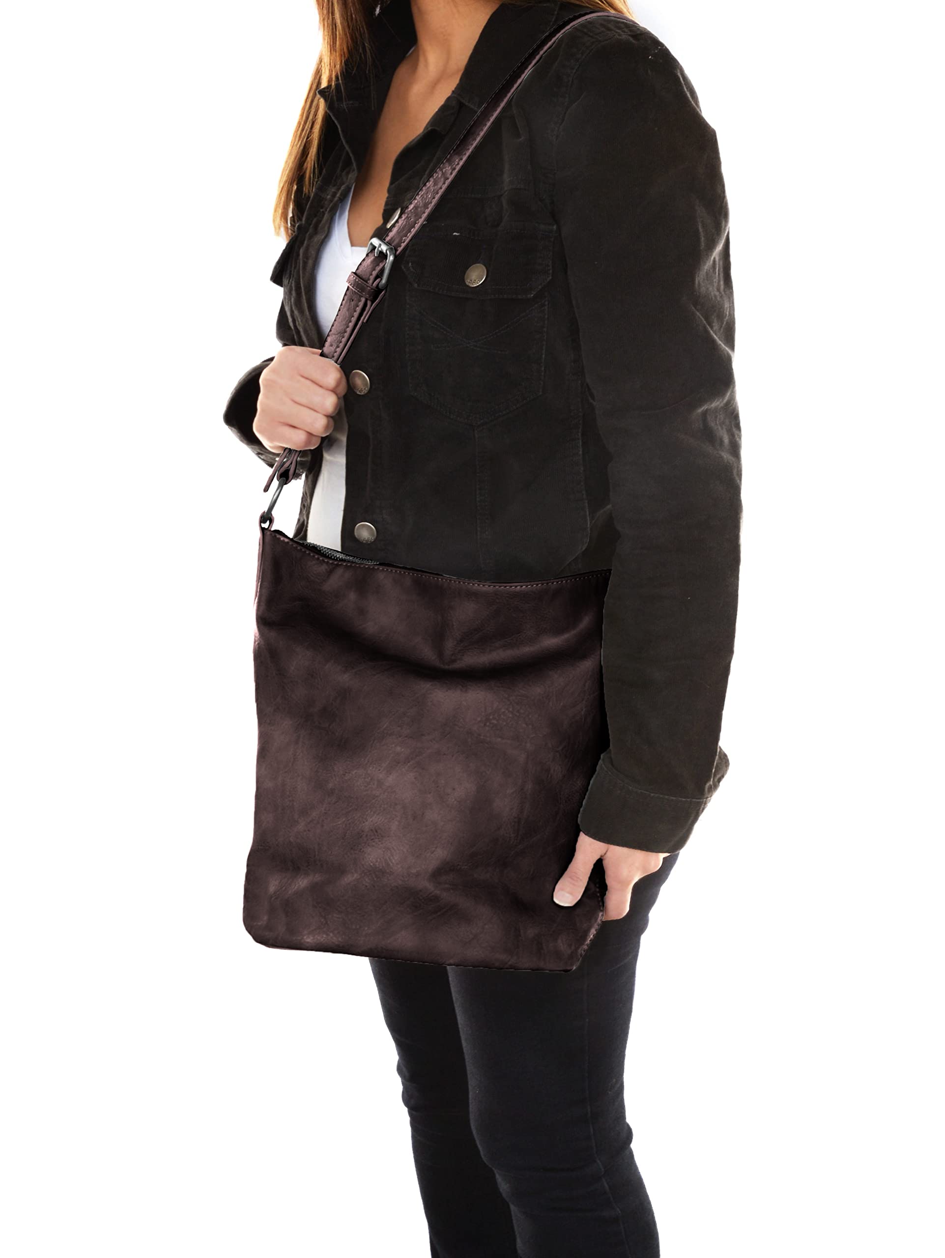 Joy Susan Crossbody Bucket Handbag - Stylish Nori Tote Purse for Women | Fashionable Shoulder Bag for Daily Use, Travel & Shopping