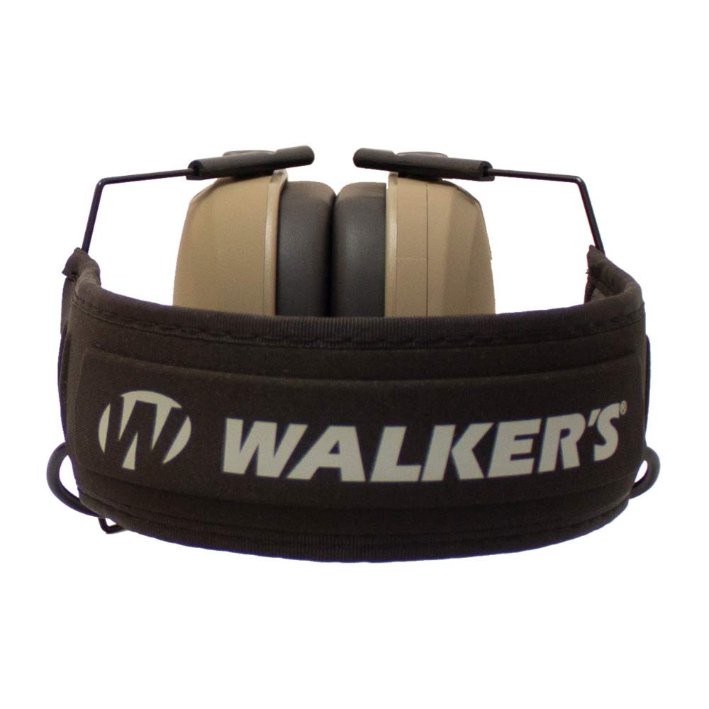 Walker's Razor Slim Electronic Shooting Earmuffs - Noise Cancelling Hearing Protection for Shooting Range & Hunting - Includes Walkie Talkie & Safety Glasses - Perfect for Outdoor Sports & Tactical Training