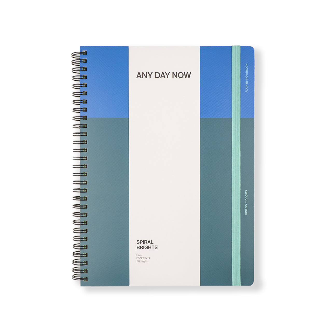 Spiral Bright Notebook B5 Plain - 80 Sheets College Ruled Paper for School, Office & Journaling - Durable Wire Bound Notebook for Note Taking, Writing & Sketching