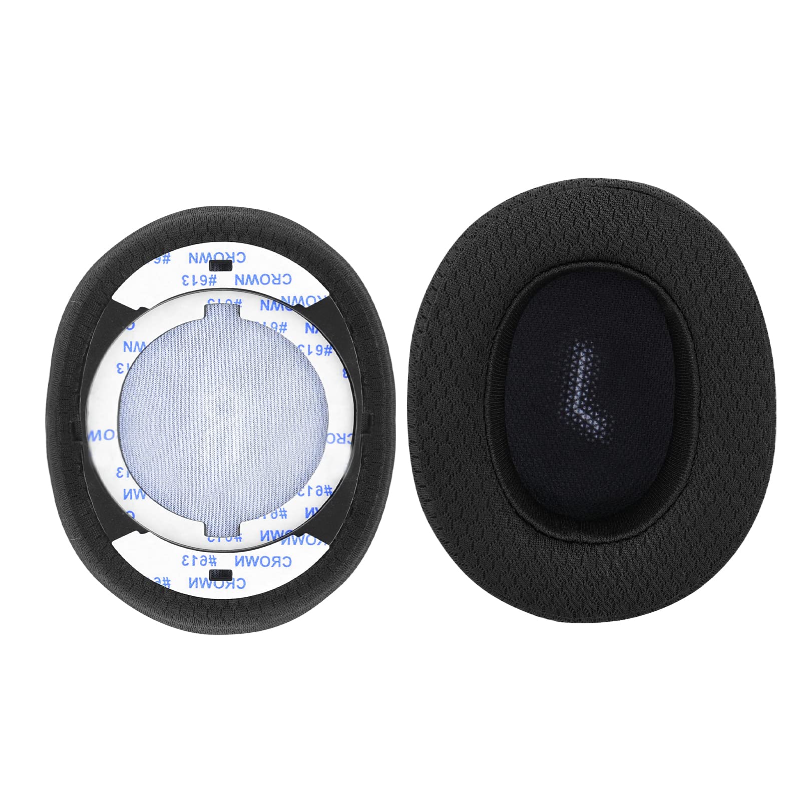 Geekria UltraSoft Replacement Ear Pads for JBL E55BT Headphones - Premium Thick Mesh Fabric Ear Cushions, Noise Isolating Earpads, Comfortable Headset Ear Cups Cover (Black) - Perfect for Gaming, Music & Office Use