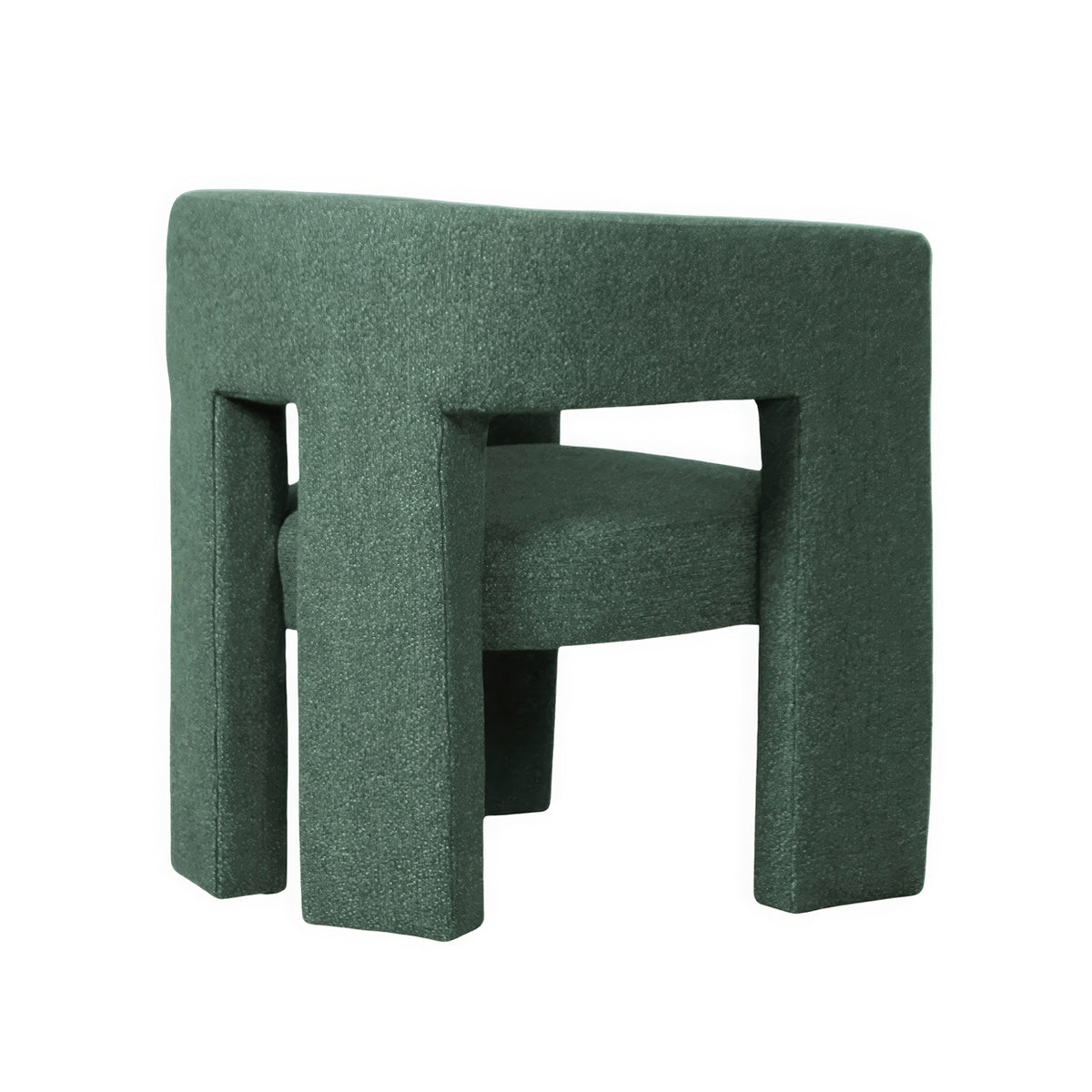 Urban Road Bella Armchair - Modern Accent Chair for Living Room, Bedroom & Office - Stylish Upholstered Armchair with Wooden Legs - Perfect for Reading, Relaxing & Home Decor