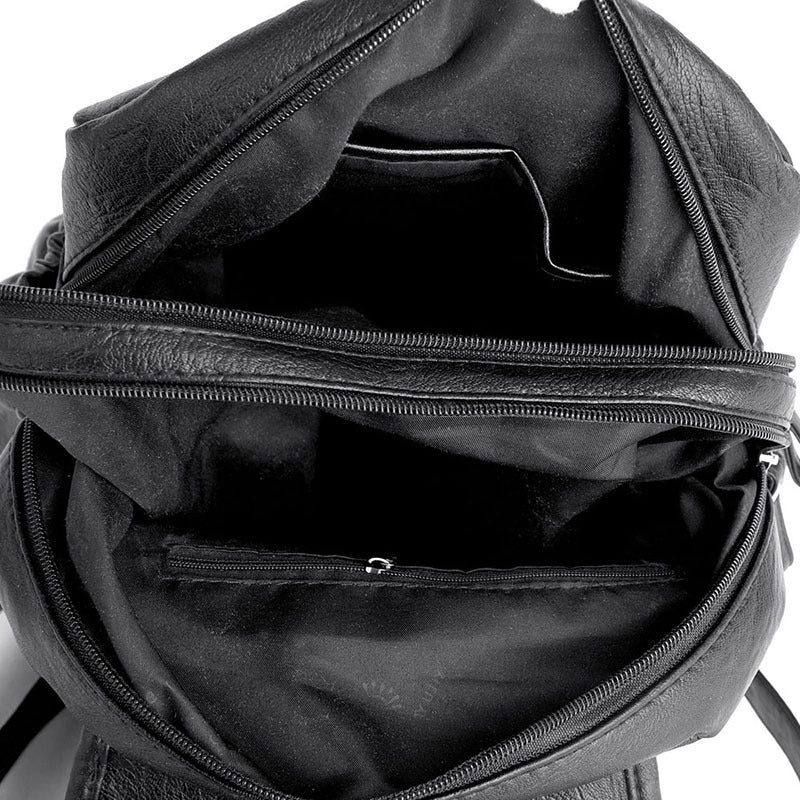 Vegan Leather Backpack for Women & Men - Stylish & Durable Eco-Friendly Laptop Bag for Work, Travel & School - Water-Resistant & Lightweight Daypack