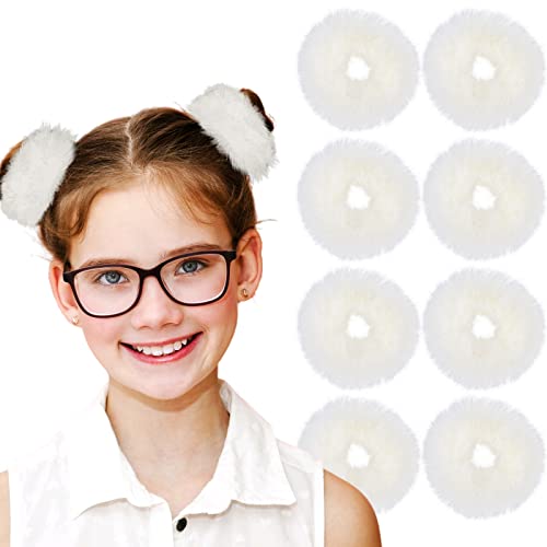 Fuzzy-white 8PCS