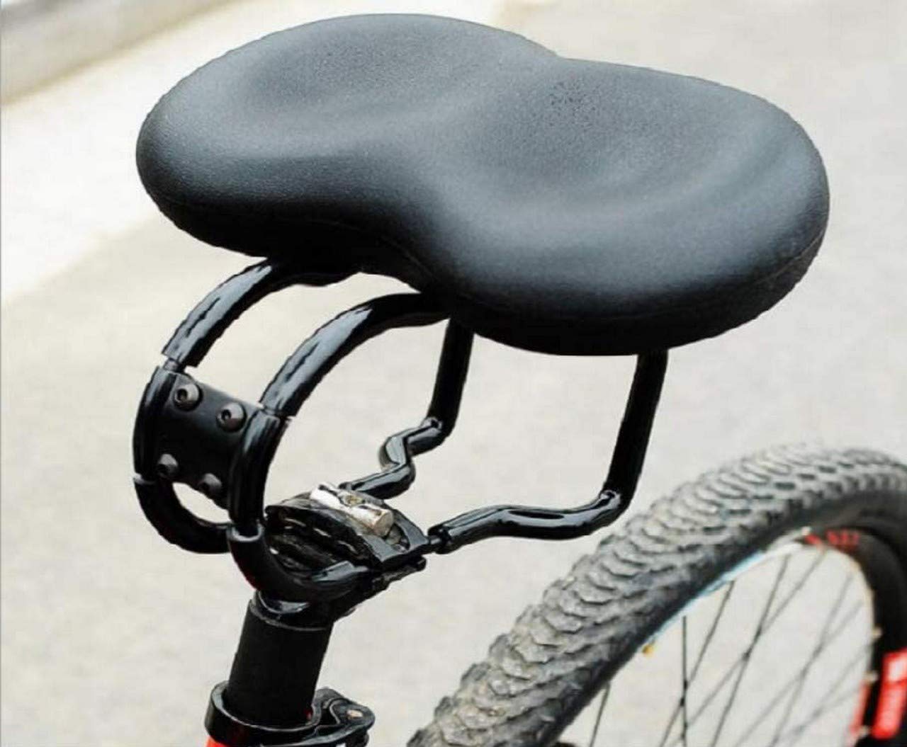 ZHILONG Comfort Bike Seat - Ergonomic Padded Noseless Bicycle Saddle for Men & Women | Cycling Seat Cushion with Shock Absorption | Perfect for Road Bikes, Mountain Bikes & Commuter Bicycles