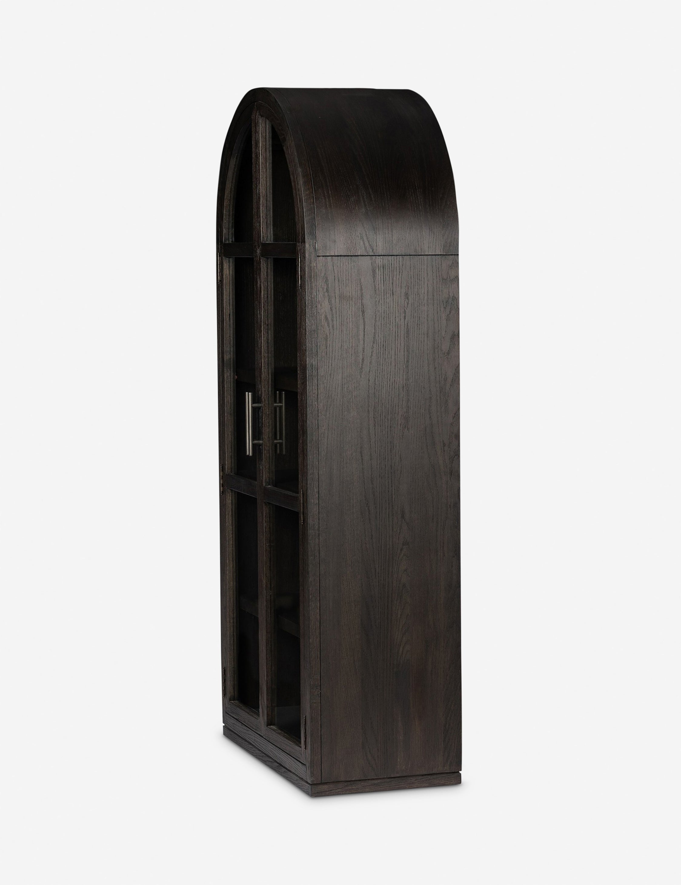 Stylish Capitola Curio Cabinet - Glass Display Case for Collectibles & Home Decor - Perfect for Living Room, Dining Room or Office Showcase
