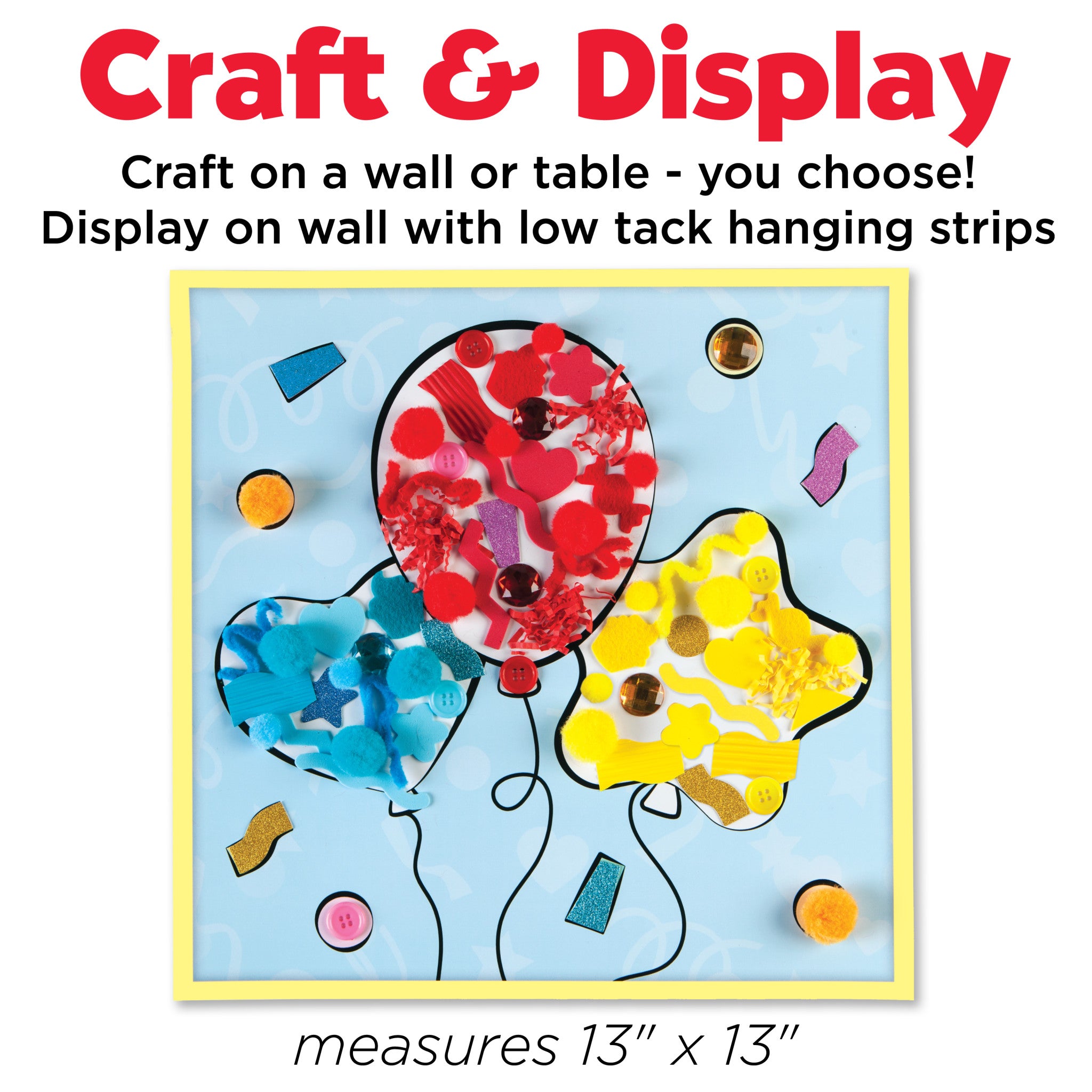 Sticky Wall Art Balloons - Self-Adhesive Decorative Balloons for Room Decor, Party & Nursery - #6354000 | Perfect for Birthdays, Baby Showers & Home Decor