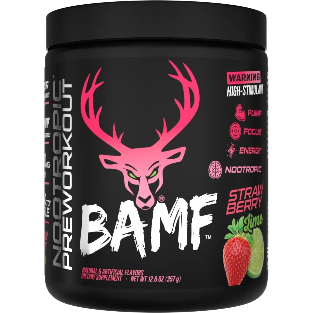 Bucked Up BAMF Pre-Workout Powder - Energy & Focus Booster for Intense Gym Sessions & Athletic Performance
