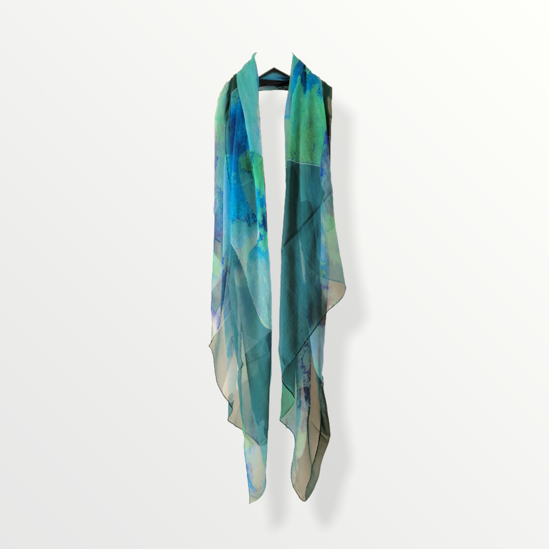 WS Mariposa Teal Women's Casual Dress - Flowy Boho Maxi Dress with Pockets | Perfect for Beach Vacation, Summer Outfits & Boho Chic Style