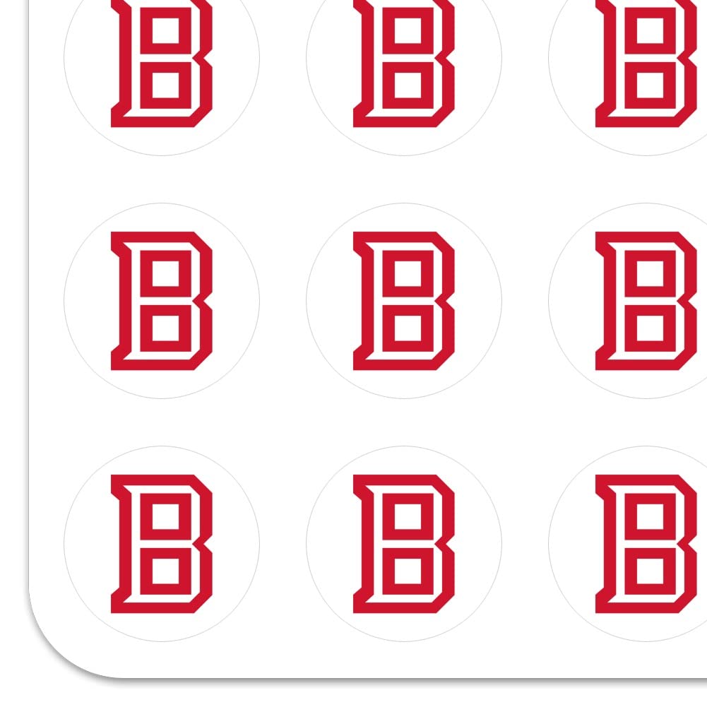 Bradley University Secondary Logo 1 Inch Planner Stickers - Clear Scrapbooking Stickers for Bullet Journals, DIY Crafts, School Planners & Calendar Decoration