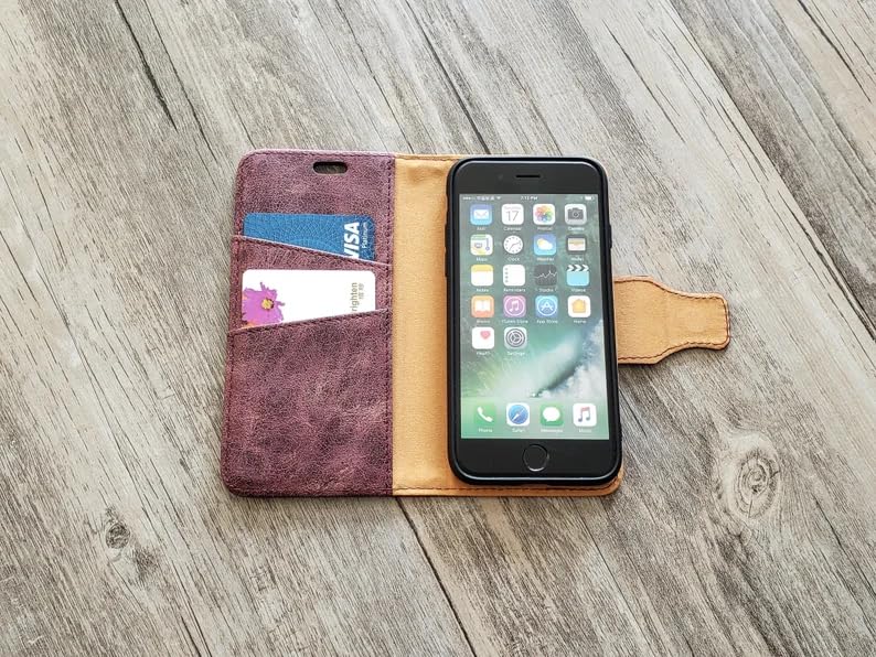 Premium Elephant Print Leather Wallet Case for iPhone X/XS/XR/11/12/13/14/15/16 Pro Max & Galaxy S20/S21/S22/S23/S24/Note 10/20 Plus - RFID Blocking & Card Slots - Perfect for Travel, Work & Everyday Use