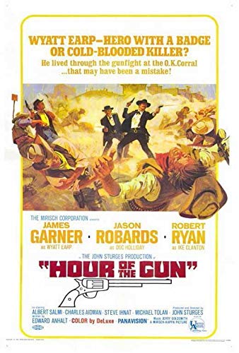 72120 Hour of The Gun Movie James Garner Vintage Wall Art Decor - 36x24 Inch Poster Print for Home Theater, Man Cave & Office Decor