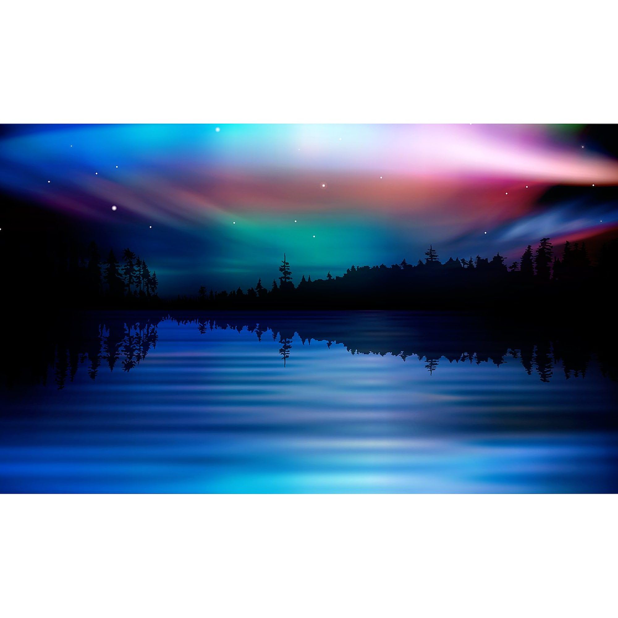 Northern Lights Oval Car Bumper Sticker - Waterproof Vinyl Decal for Cars, Laptops, Windows | Perfect for Travel Enthusiasts & Nature Lovers