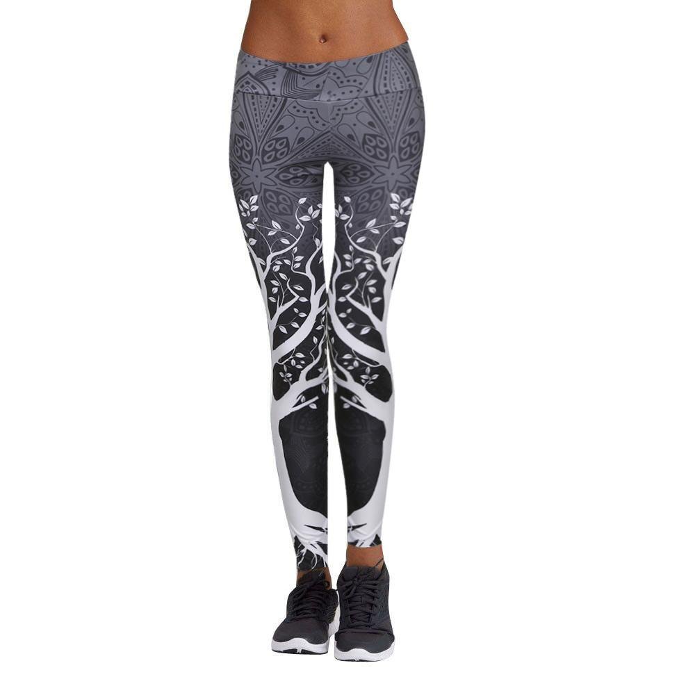 LISTHA Women's High Waist Yoga Leggings - Printed Workout Pants for Gym, Running, Fitness & Exercise - Breathable Athletic Tights for Yoga, Pilates & Daily Wear