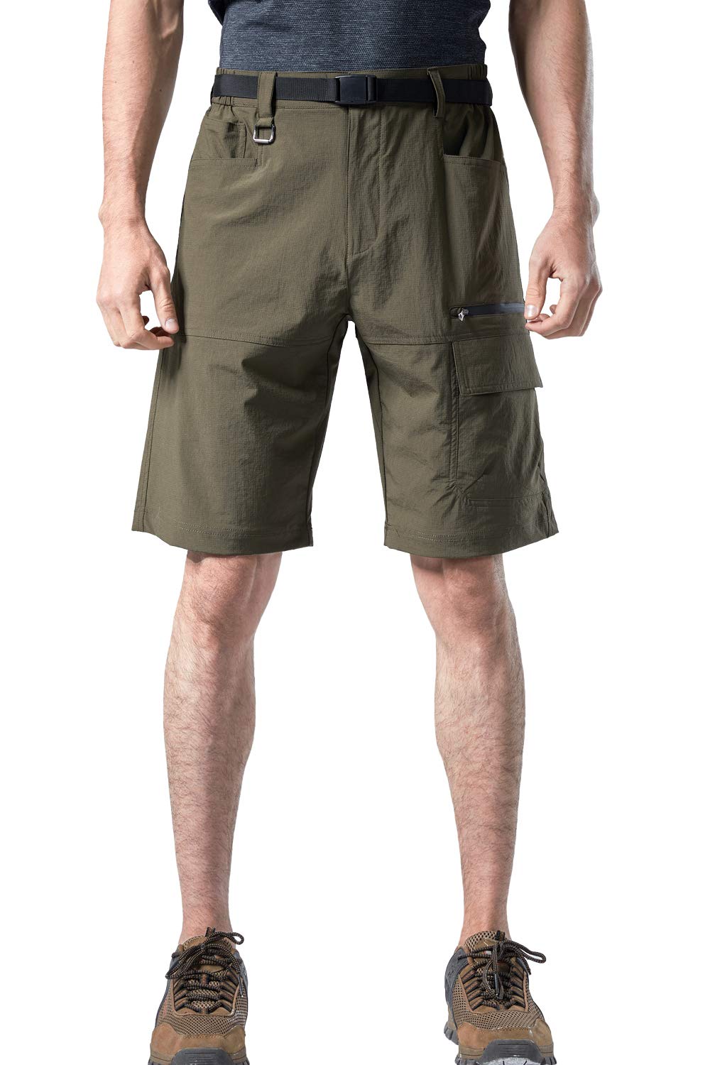 Men's Quick-Dry Elastic Shorts - Water Resistant, Durable & Plus Size - Perfect for Swimming, Running, and Outdoor Activities