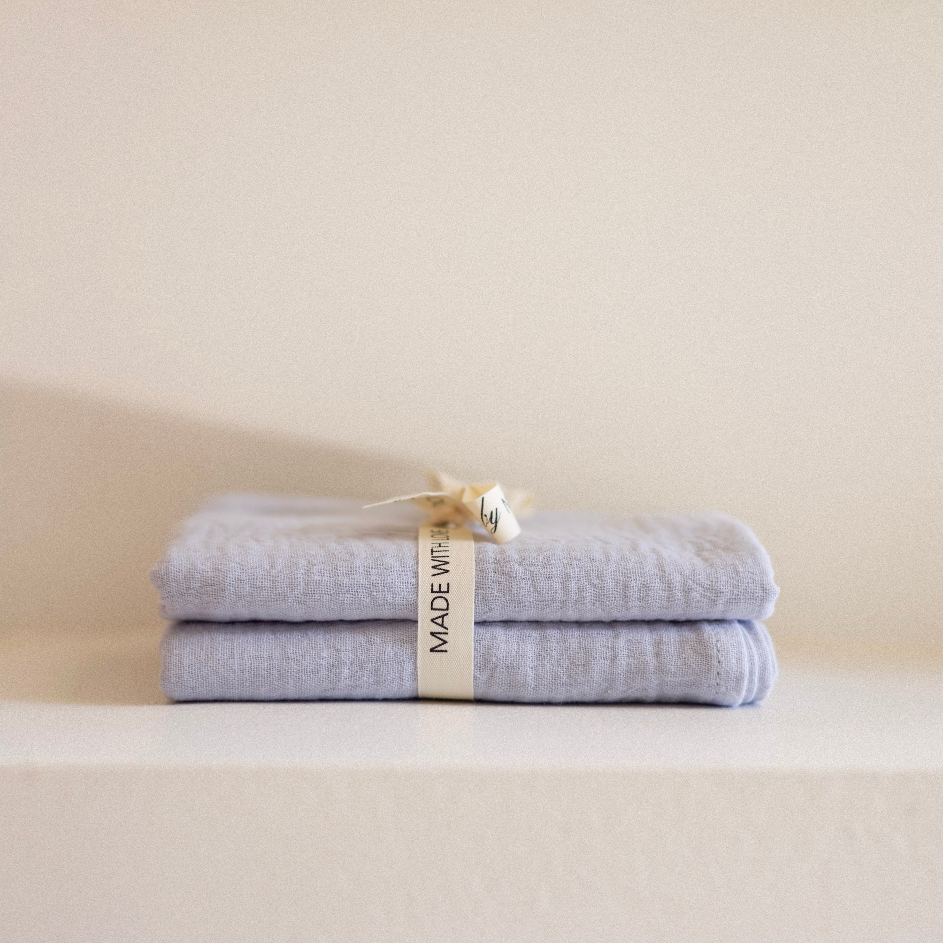Premium Baby Swaddle Blankets - Soft & Breathable Cotton Set of 2 (Blue) for Newborns & Infants - Perfect for Sleeping, Swaddling & Comfort