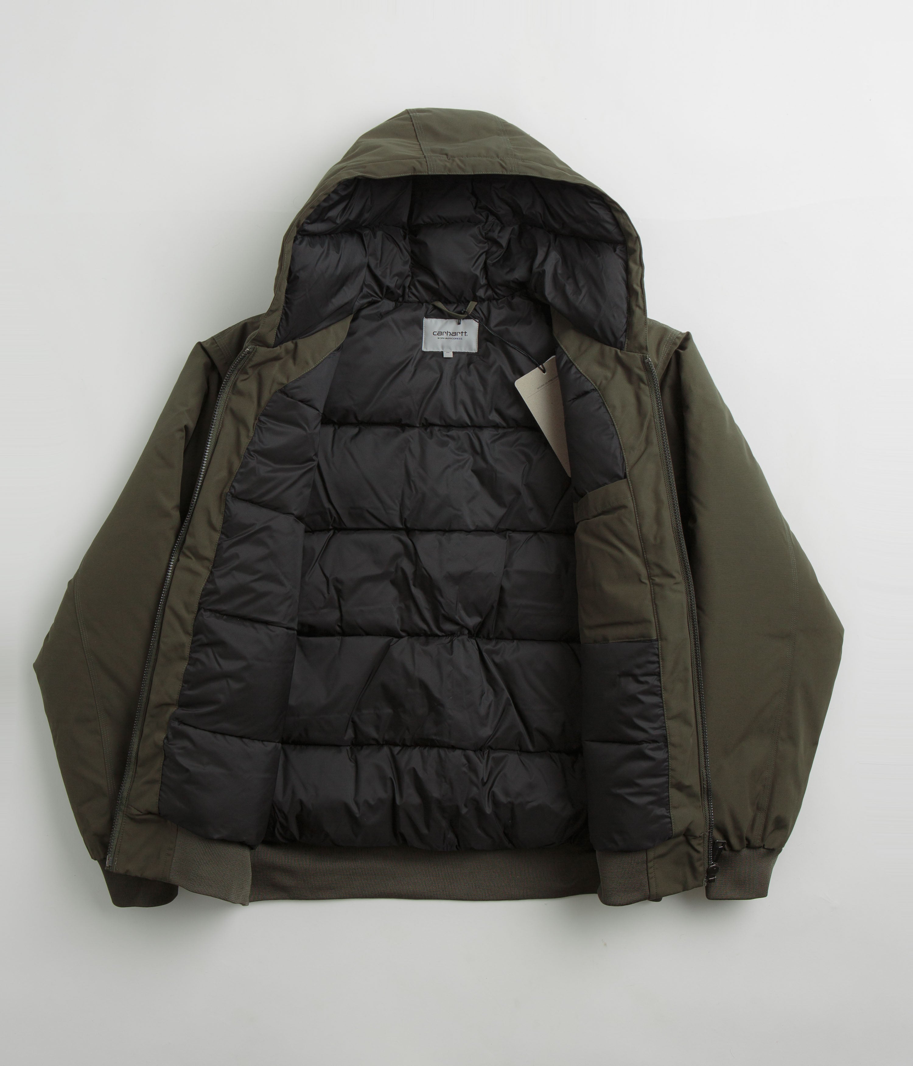 Carhartt Active Cold Weather Jacket for Men - Insulated Water-Resistant Work Jacket for Outdoor Activities, Hiking, and Winter Workwear | Cypress Green