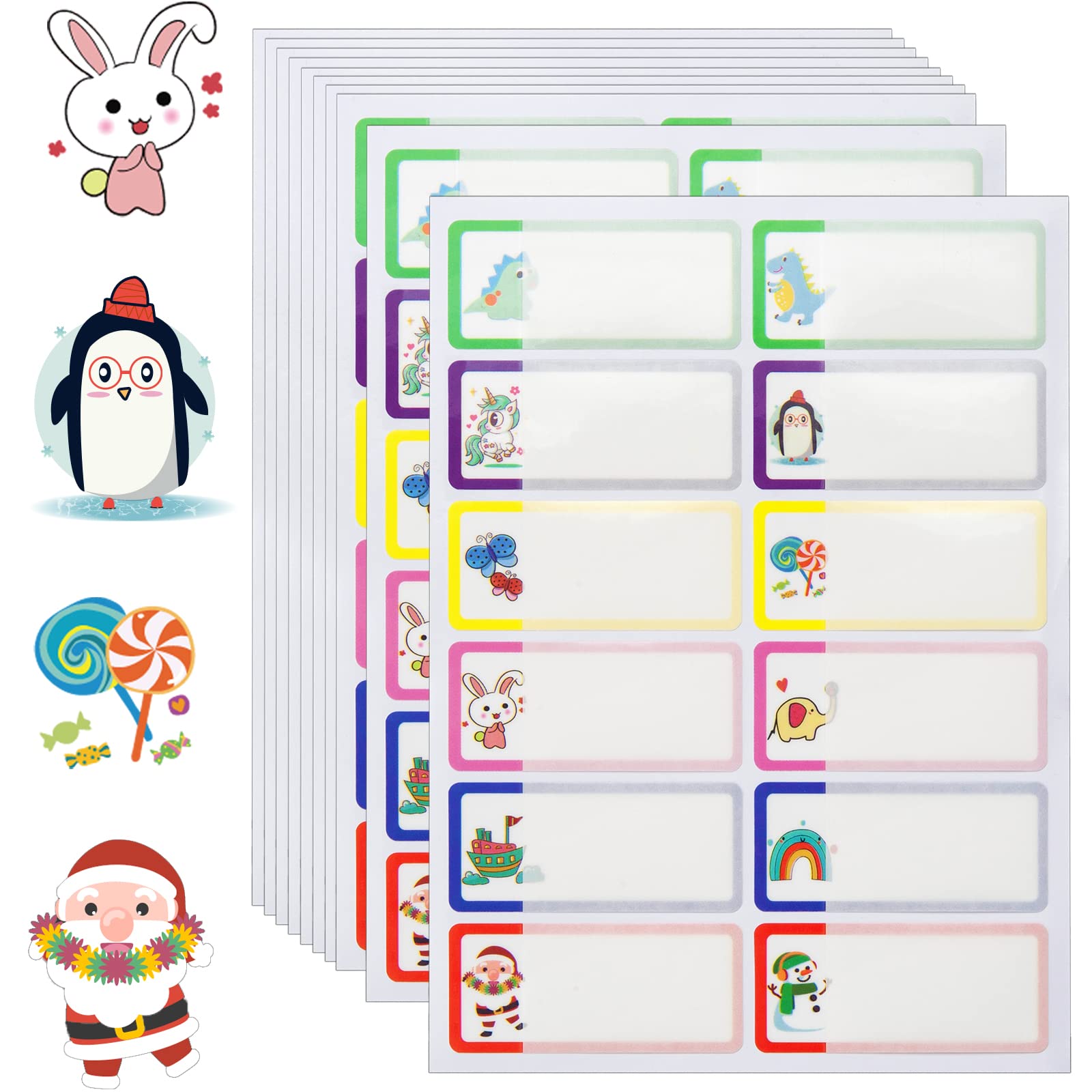 120 PCS Waterproof Personalized Name Labels for Kids - Self Laminating, Dishwasher Safe Name Stickers for School Supplies, Sippy Cups & Water Bottles | Daycare Essentials for Baby & Toddler Organization