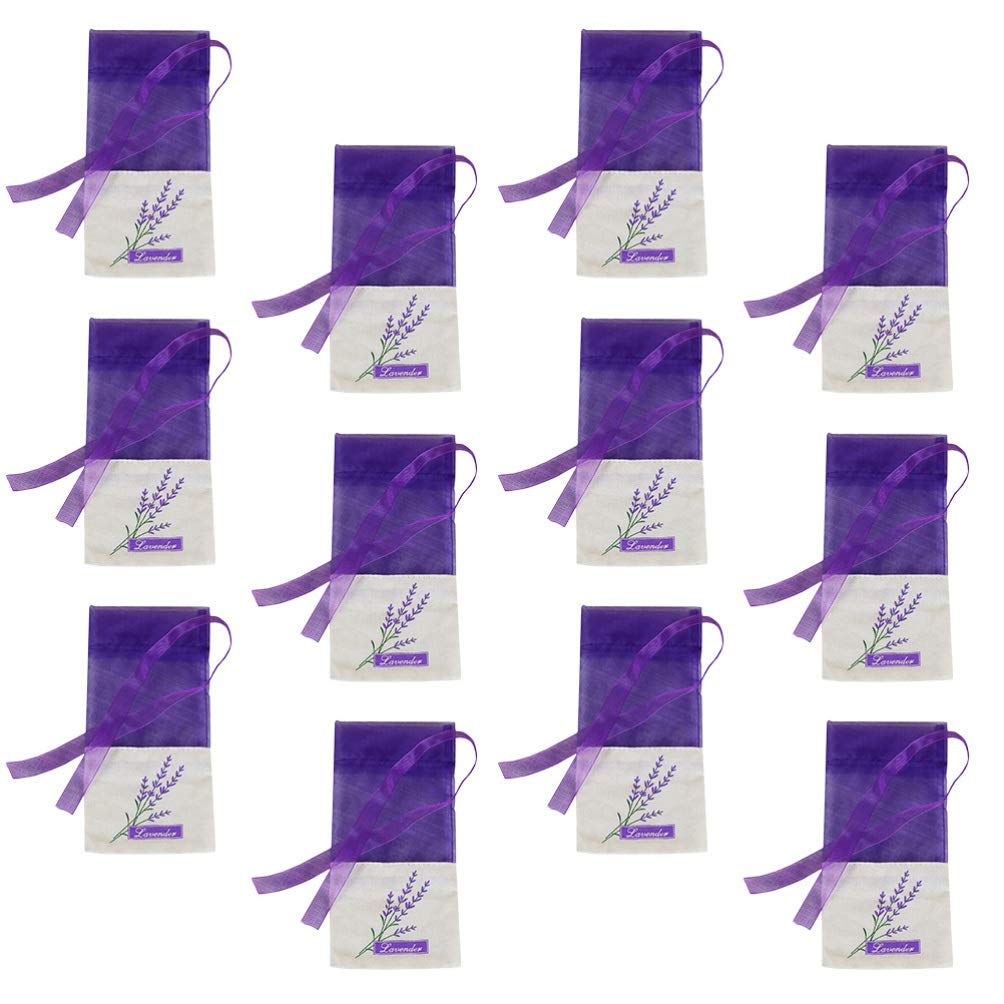15pcs Empty Lavender Sachet Bags - Purple Mesh Fragrance Pouch for Jewelry, Drawer & Closet Freshener | Hemoton Dried Herb Sachets for Aromatherapy & Home Decor