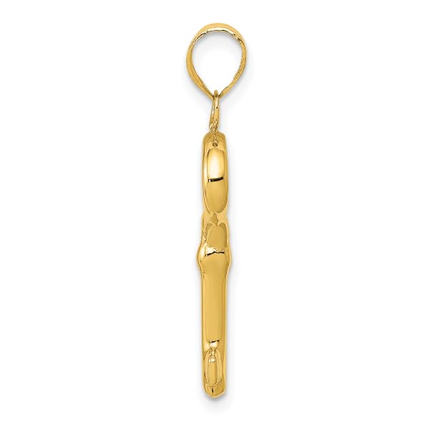 14K Solid Yellow Gold Key Necklace - Elegant Pendant Charm for Women | Perfect Gift for Birthday, Anniversary & Valentine's Day | Jewelry for Everyday Wear & Special Occasions