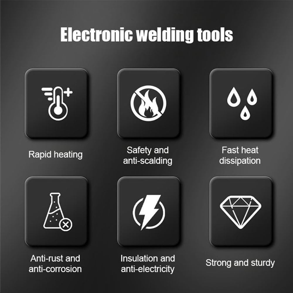 60W Multi-Function Soldering Iron Kit with Adjustable Temperature up to 480°C - Includes Solder Wire, Desoldering Pump & Tweezers - Perfect for Electronics Repair, DIY Projects & Home Improvement (Green)