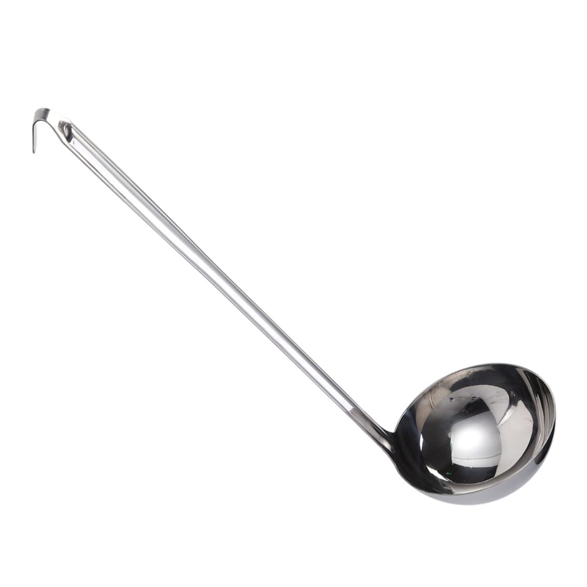 Premium Stainless Steel Soup Ladle with Long Handle - Durable Kitchen Utensil for Serving Soups, Stews, and Sauces - Perfect for Home Cooking, Restaurants, and Catering Events