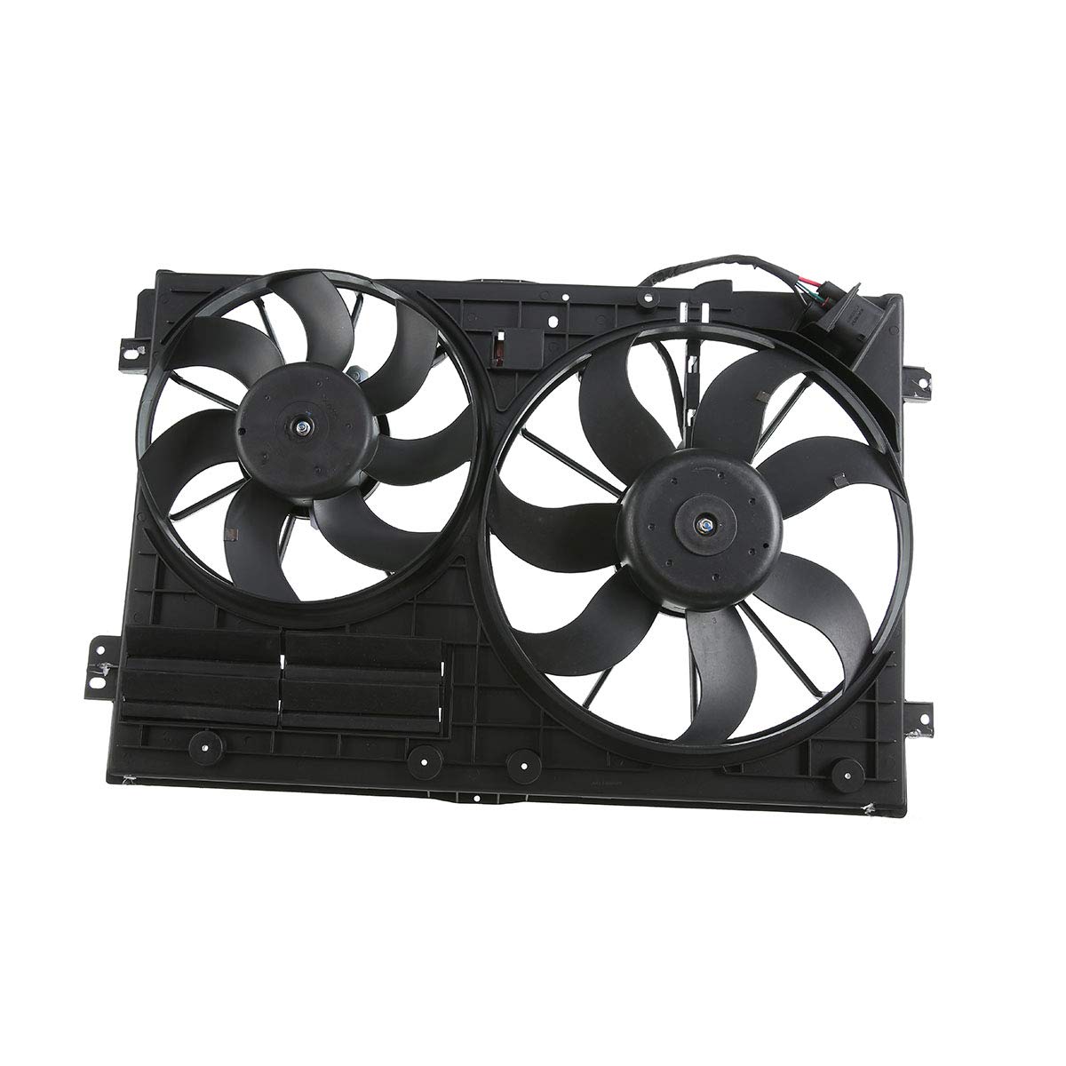 High-Performance Engine Radiator Cooling Fan Assembly for Audi A3 2009-2013, A3 Quattro, TT Quattro & VW Bora, CC, Eos, Golf 2010-2013, GTI, Jetta 2005-2009 - Perfect for Summer Driving & Overheating Protection