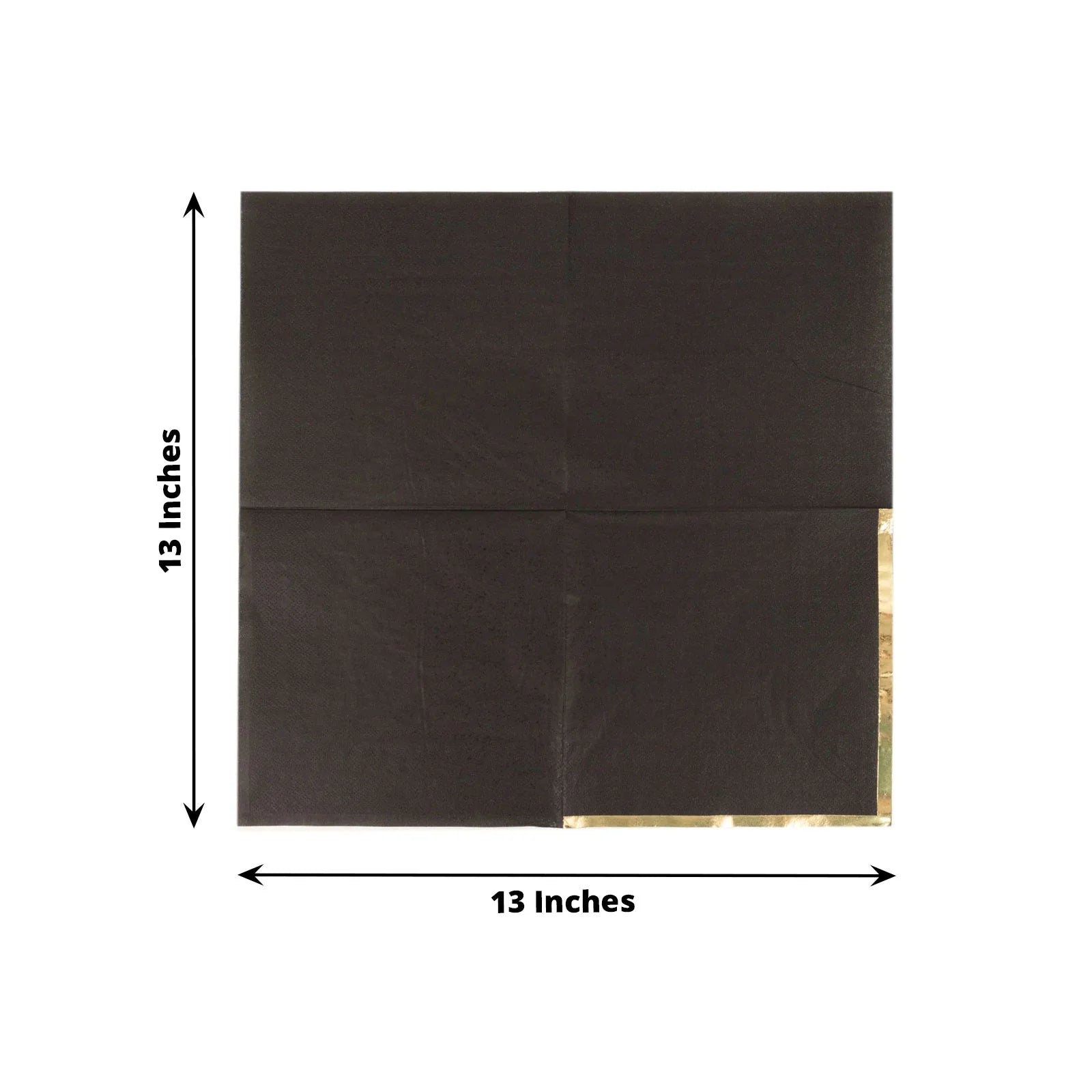 50 Pcs 2-Ply Premium Cocktail Napkins with Elegant Gold Rim - Perfect for Dinner Parties, Weddings & Special Events