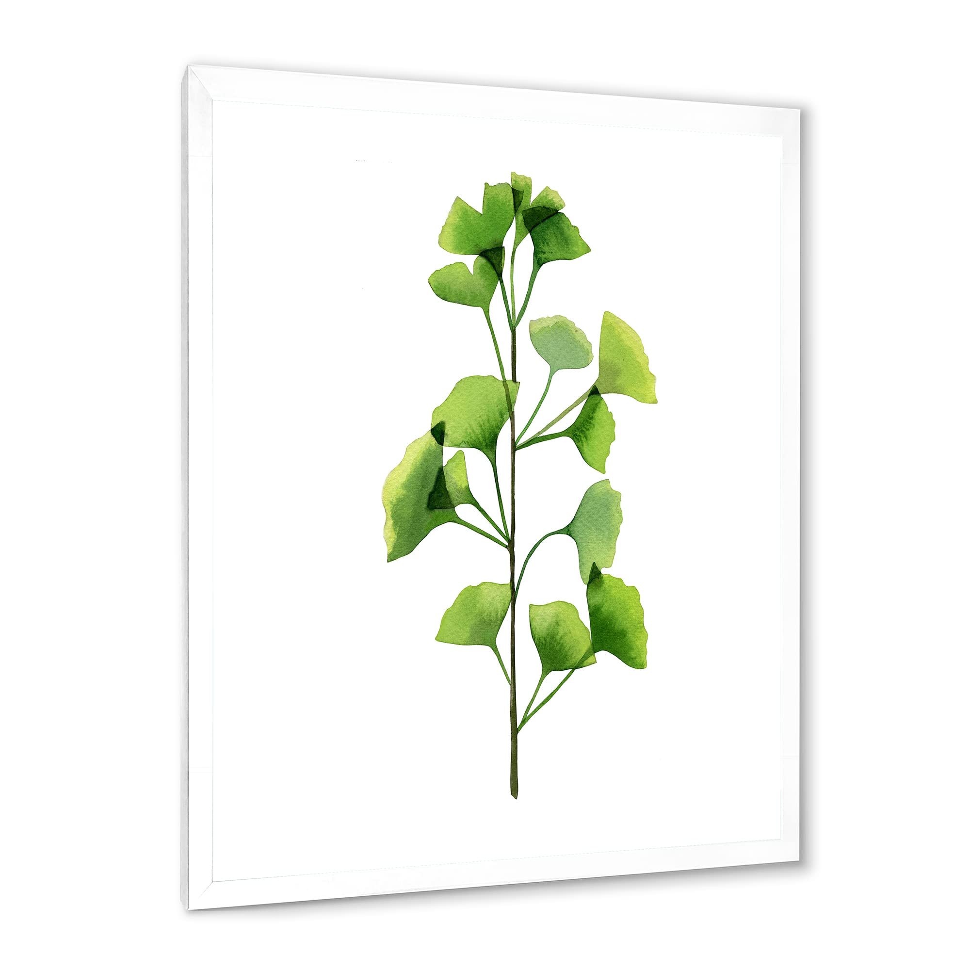 Green Field Plant Foliage Farmhouse Framed Wall Art - Botanical Print for Home Decor | Perfect for Living Room, Bedroom & Office Wall Decoration