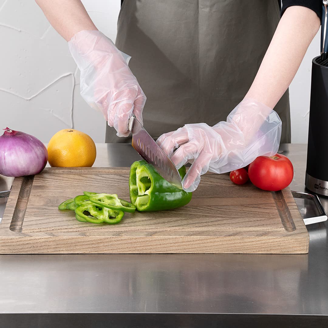 Eco-Friendly Compostable Gloves for Restaurants & Catering - Small Disposable Gloves for Food Service, Handling & Hygiene - Perfect for Chefs, Bakers & Caterers