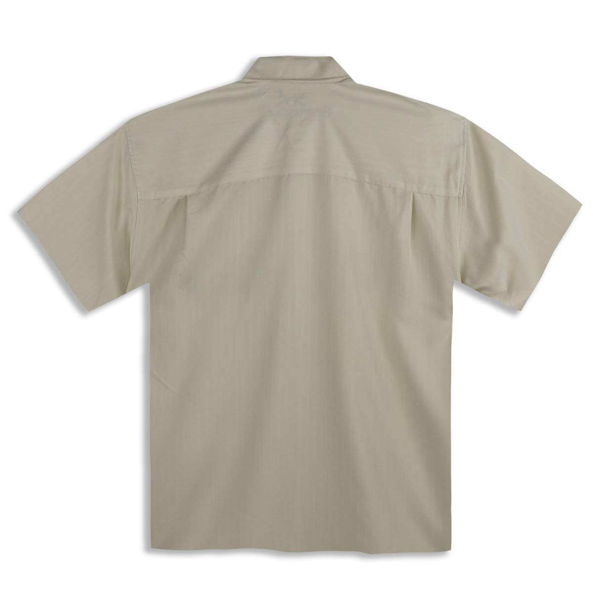 Men's Hawaiian Pineapple Embroidered Camp Shirt - Tropical Bamboo Cay Short Sleeve Button Up for Beach Vacation, Luau Party & Summer Outfits