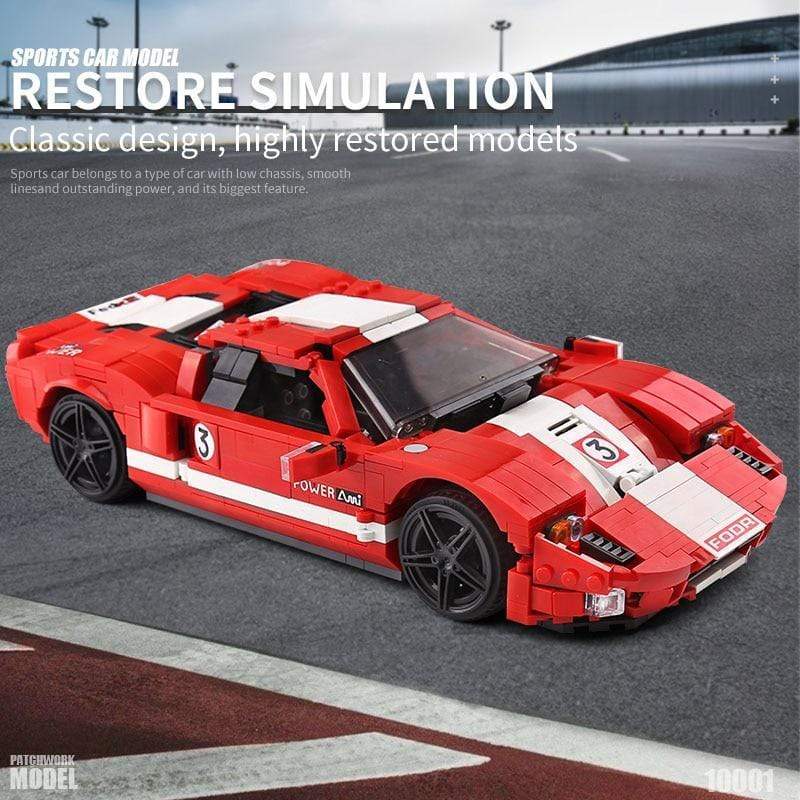 Mould King 10001 Racing Car Building Blocks Set - Sports Car Model Kit for Kids & Adults - Perfect for Birthday Gifts, DIY Projects, and Car Enthusiasts Collection