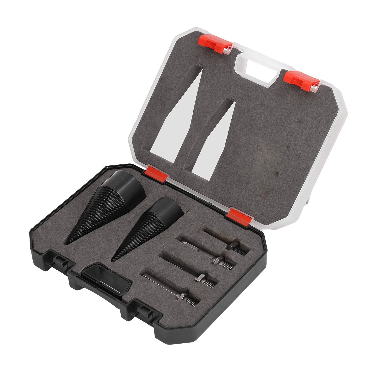 Heavy Duty YWBL-WH Wood Cone Drill Bits Splitter Kit - 32mm & 42mm Sizes for Woodworking, DIY Projects, and Log Splitting | Perfect for Firewood Processing, Furniture Making, and Carpentry Work