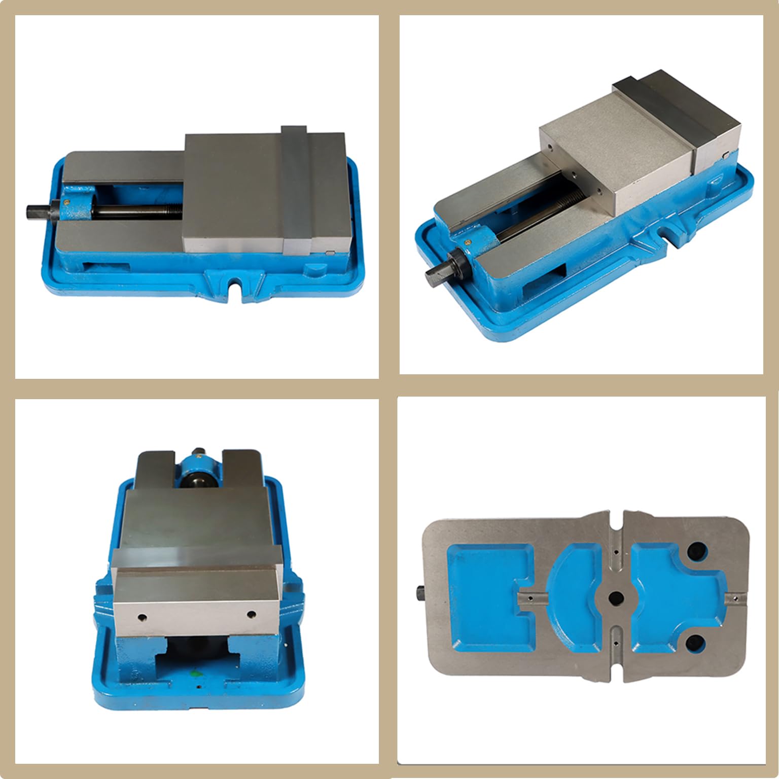 6In CNC Milling Machine Vise - High Precision Lockdown Bench Vise Without Base Clamp | Perfect for Metalworking, Woodworking & DIY Projects
