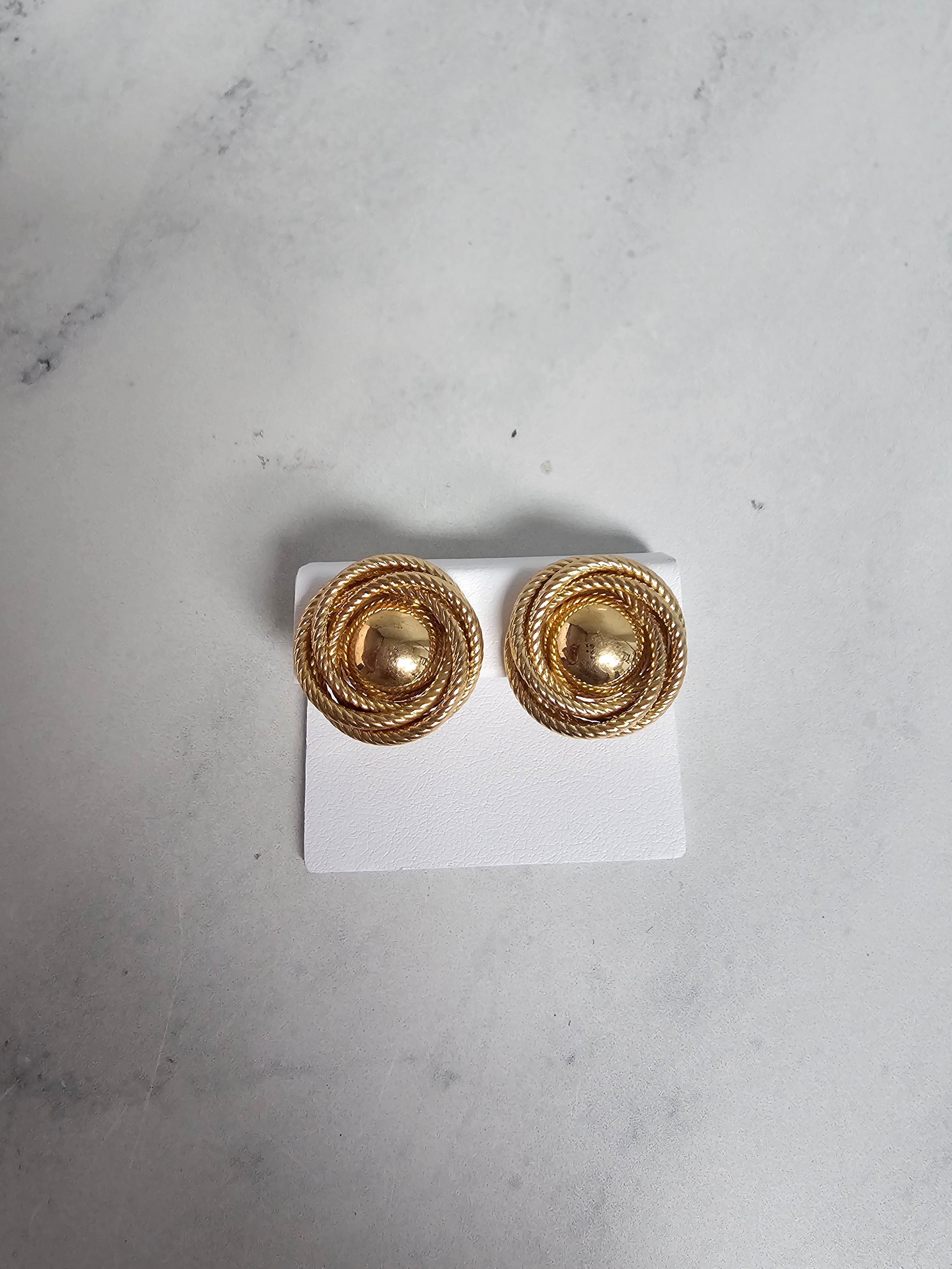 Love Knot Rope Gold Stud Earrings for Women - 14K Gold Plated Minimalist Dainty Jewelry - Perfect for Valentine's Day, Anniversary & Everyday Wear