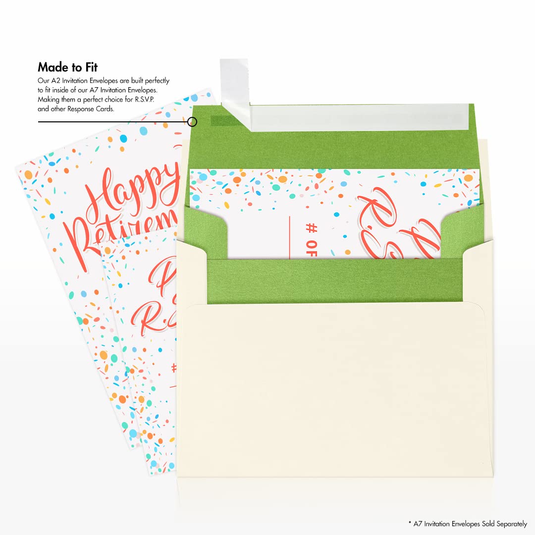 Premium A2 Invitation Envelopes with Peel & Press Seal - 4 3/8