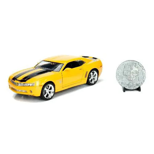 1:24 HWR Die Cast Transformers Chevy Camaro Bumblebee Replica - Collectible Toy Car for Kids & Adults, Perfect for Display, Gifts & Movie Enthusiasts