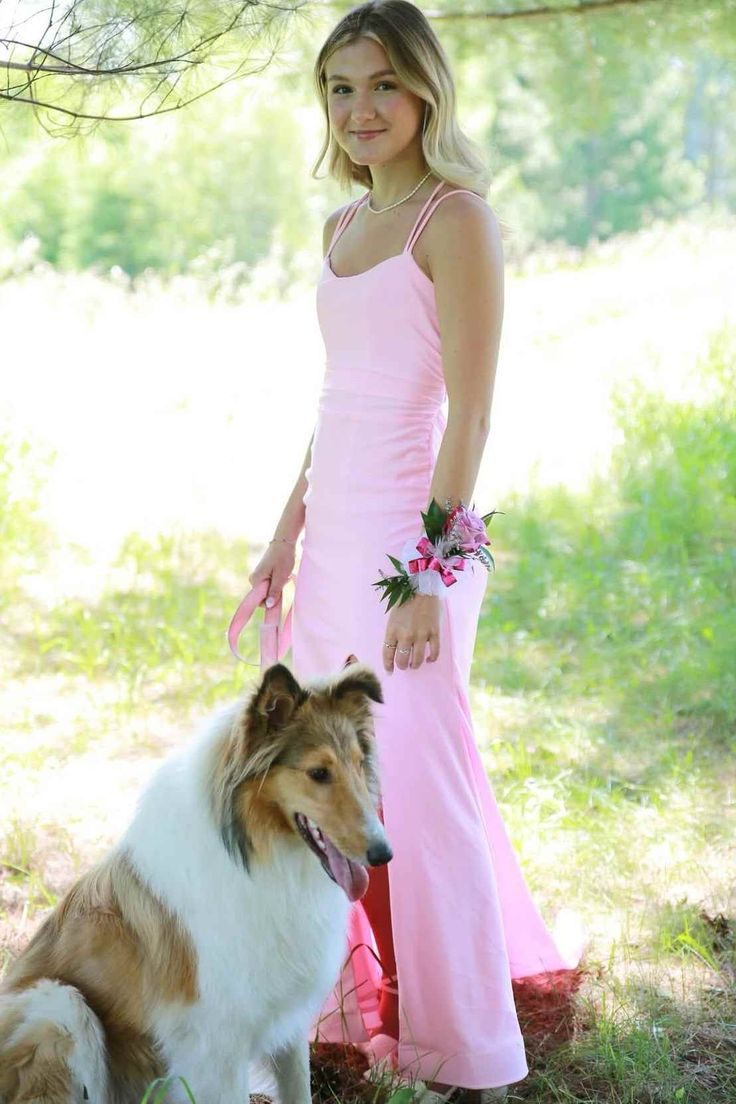 Elegant Mermaid Pink Long Prom Dress - Satin Formal Gown J5396 for Homecoming, Wedding, and Evening Parties