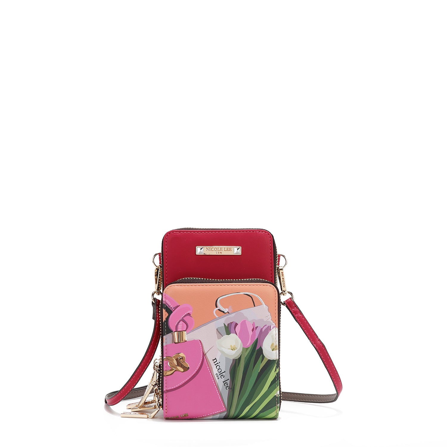 Multi-Zip Crossbody Phone Case - Secure & Stylish for Travel, Shopping, and Everyday Use
