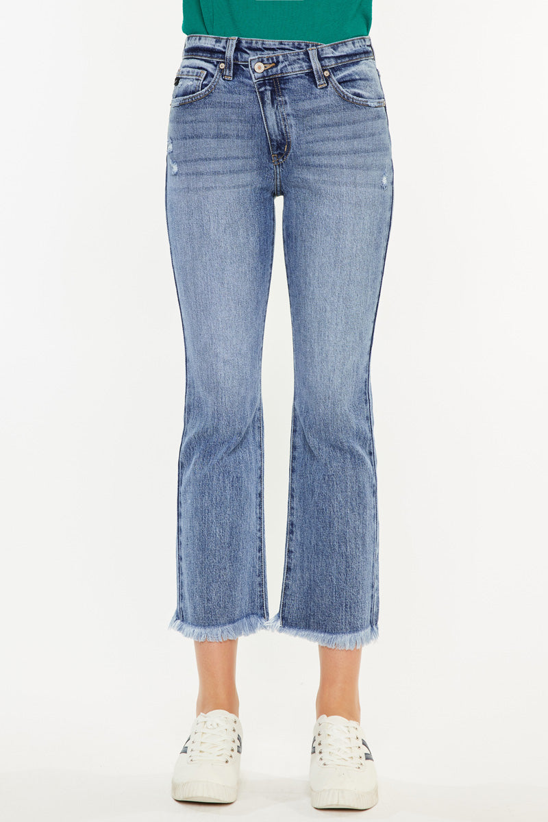 Effie High Rise Kick Flare Jeans for Women - Stretchy Denim Pants with Retro 70s Style | Perfect for Casual Outfits, Date Nights & Vintage Fashion Looks