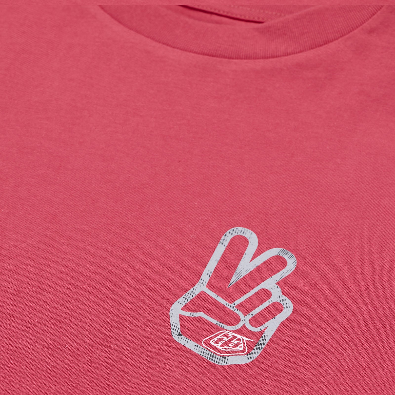 Women's Short Sleeve T-Shirt - Peace Out Fuchsia Cotton Top for Casual Wear & Summer Outfits