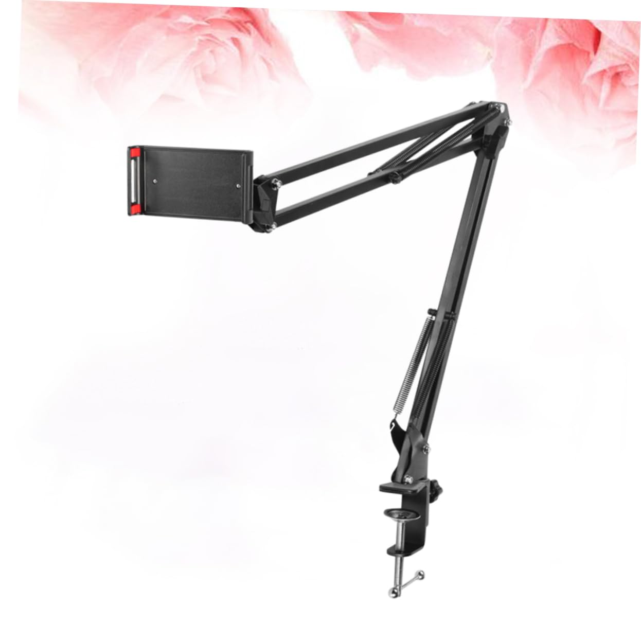 Universal Phone and Tablet Holder - Adjustable Gooseneck Stand with Sturdy Clamp for Desk, Bed, Car - Compatible with iPhone, Samsung, iPad (Ideal for Watching Videos, Gaming, Video Calls)