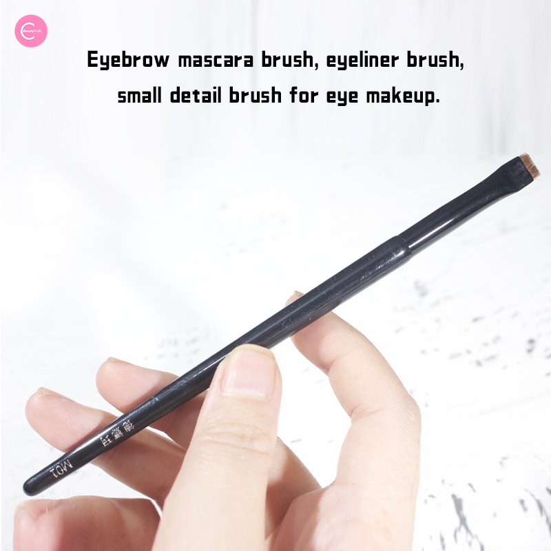 Shellwe Makeup Denaco Precision Detail Brush - Professional Makeup Brush for Eyeshadow, Eyeliner & Eyebrows - Perfect for Makeup Artists & Beauty Enthusiasts