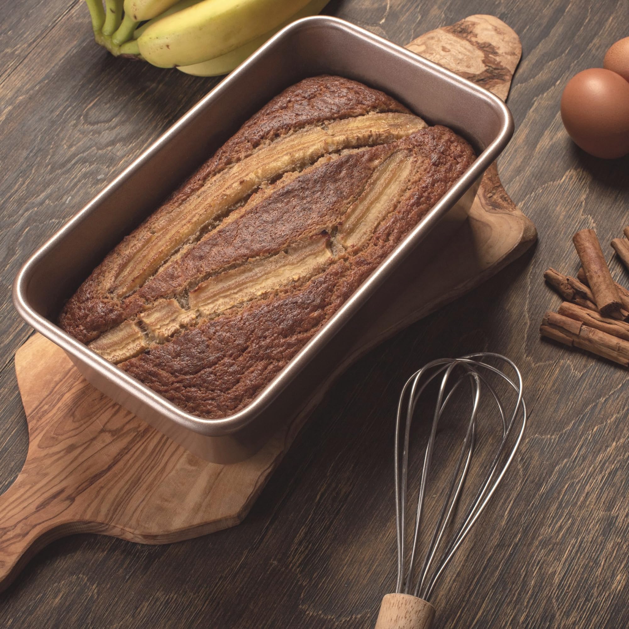 Nonstick 9x5 Inch Bread Loaf Pan for Baking - PFOA & BPA Free Non-Toxic Loaf Tin | Best 9x5 Non-Stick Bakeware for Banana Bread, Pound Cake & Homemade Loaves | Oven Safe & Easy Clean for Perfect Baking Every Time