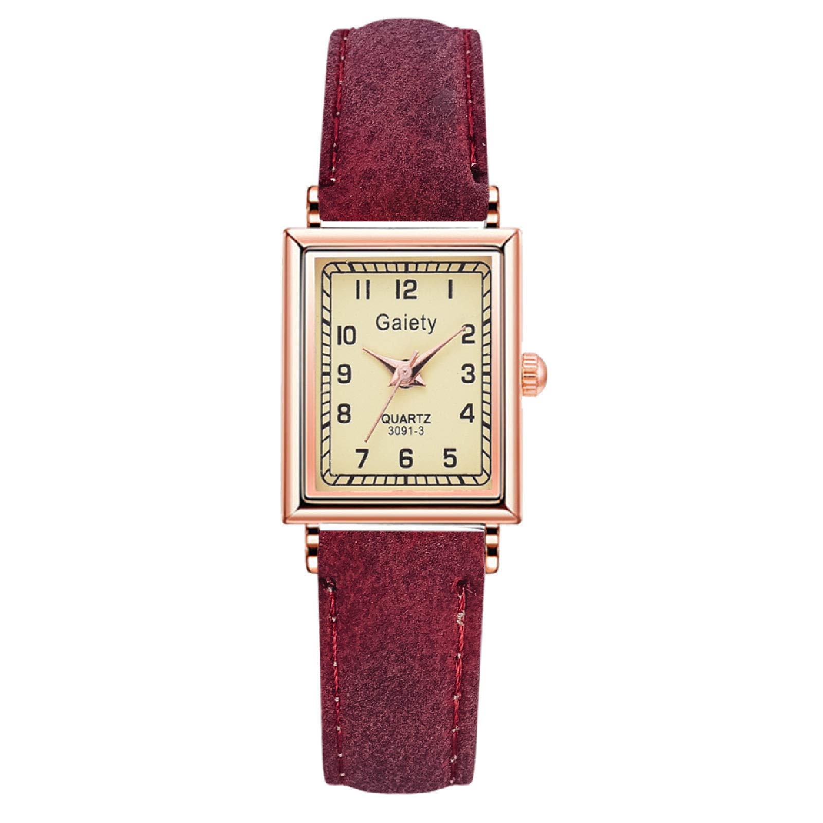 Elegant Rose Gold Casual Watch for Women - Luxury Ladies Wristwatch with Gold Belt Border - Perfect for Everyday Wear, Office, and Special Occasions